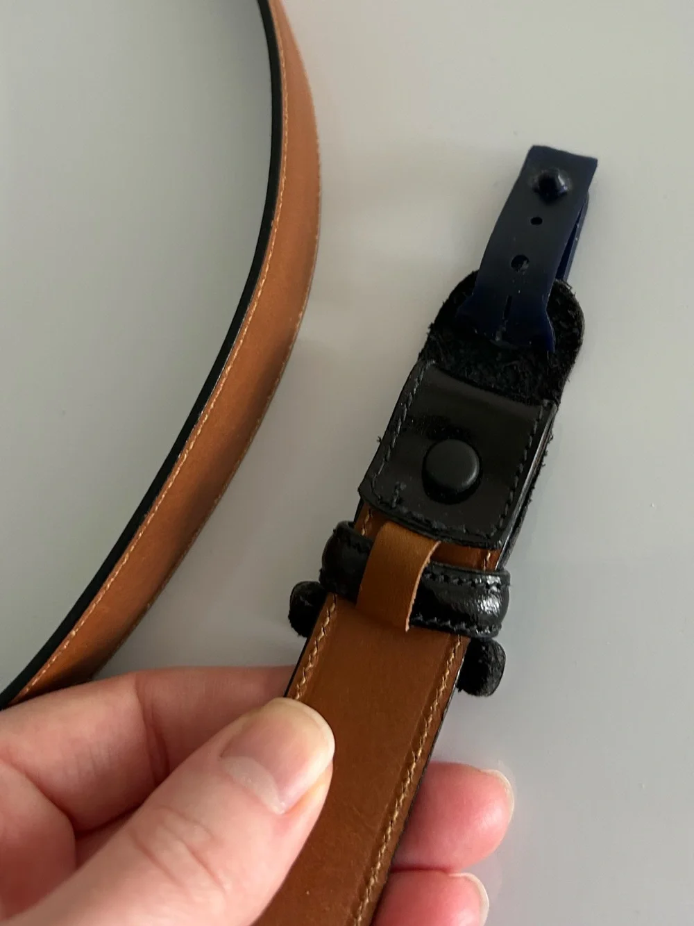 Brooks Brothers Black Belt - Unpunched No Buckle Made in‎ USA 38/95